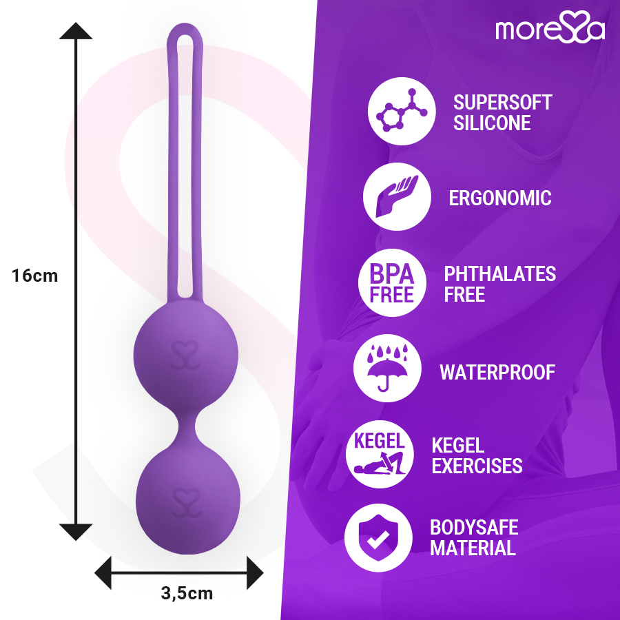 MORESSA - OSIAN DUE SILICONE PREMIUM LILLA – Sfere di silicone – foto 4