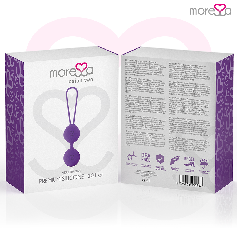MORESSA - OSIAN DUE SILICONE PREMIUM LILLA – Sfere di silicone – foto 7