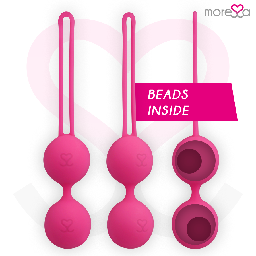 MORESSA - OSIAN DUE SILICONE PREMIUM ROSA – Sfere di silicone