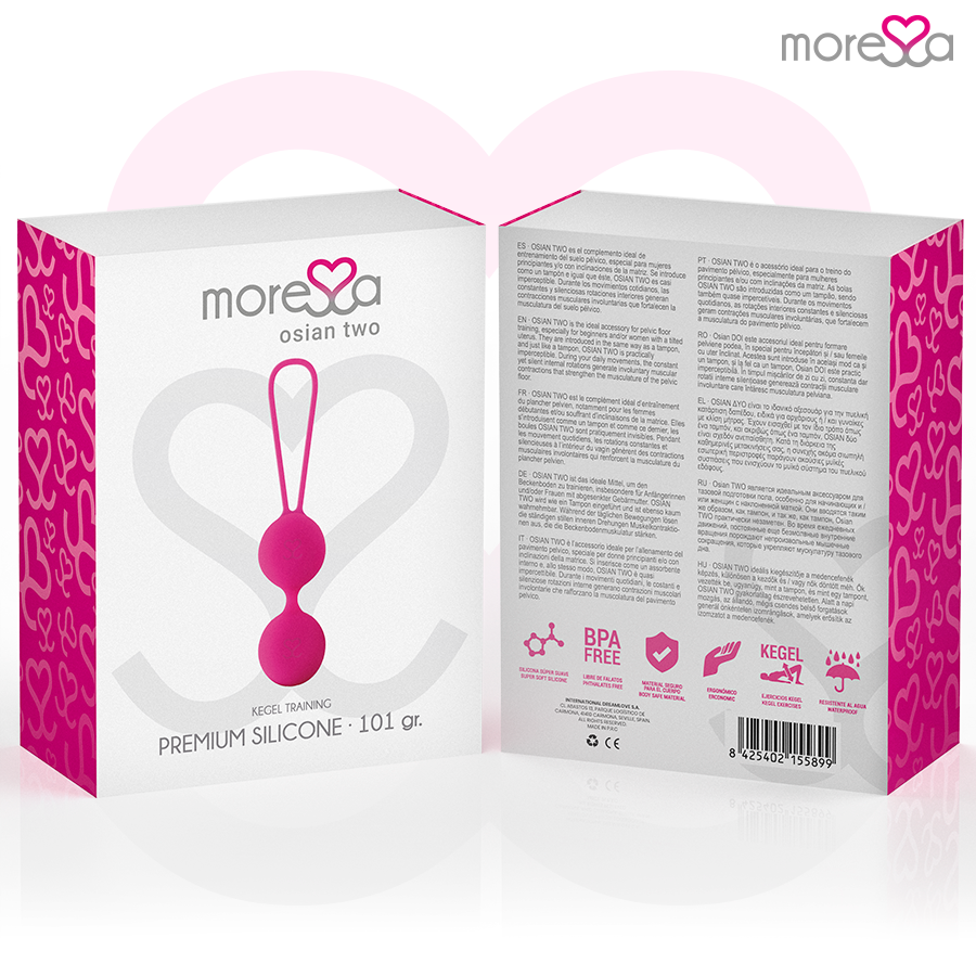 MORESSA - OSIAN DUE SILICONE PREMIUM ROSA – Sfere di silicone – foto 7