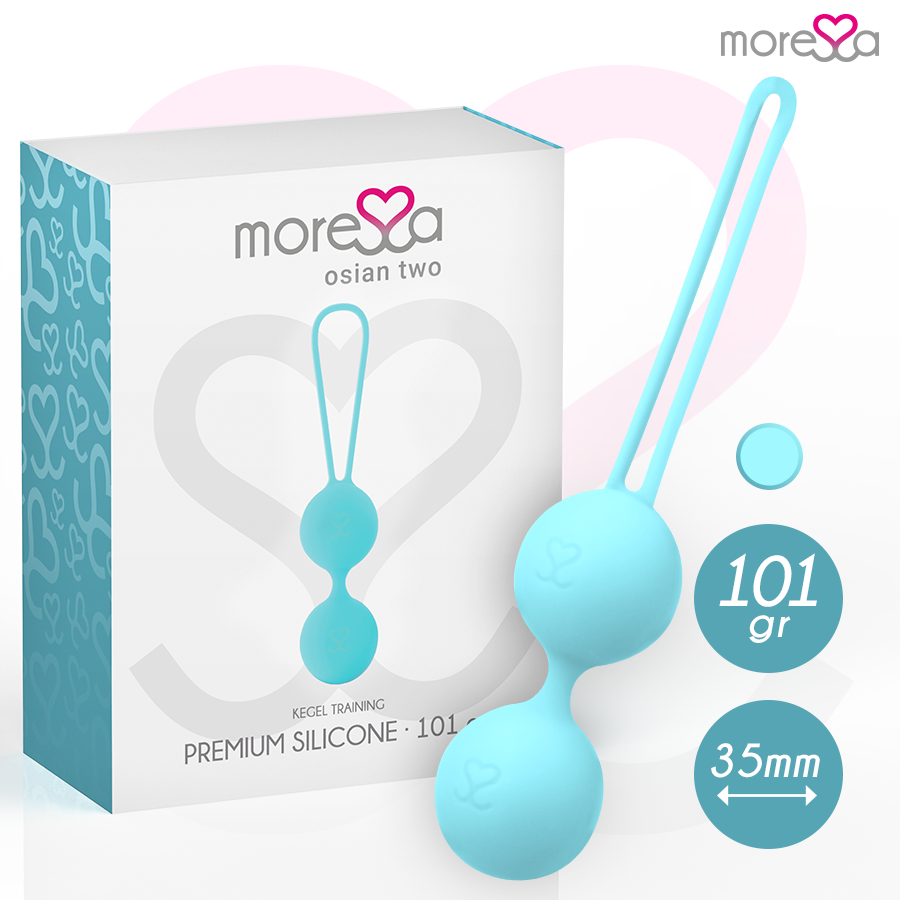 MORESSA - OSIAN DUE SILICONE PREMIUM TURCHESE – Sfere di silicone – foto 2