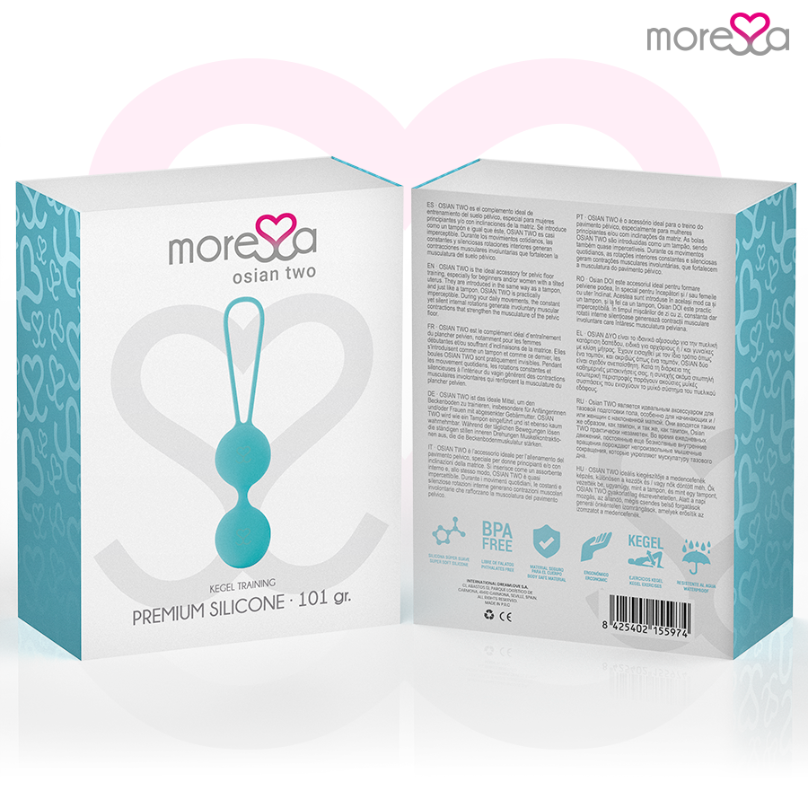 MORESSA - OSIAN DUE SILICONE PREMIUM TURCHESE – Sfere di silicone – foto 7