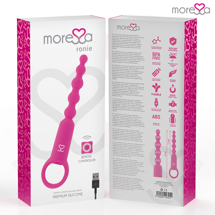 MORESSA - RONIE REMOTE CONTROL PIACERE ANALE ROSA – Telecomando – foto 7