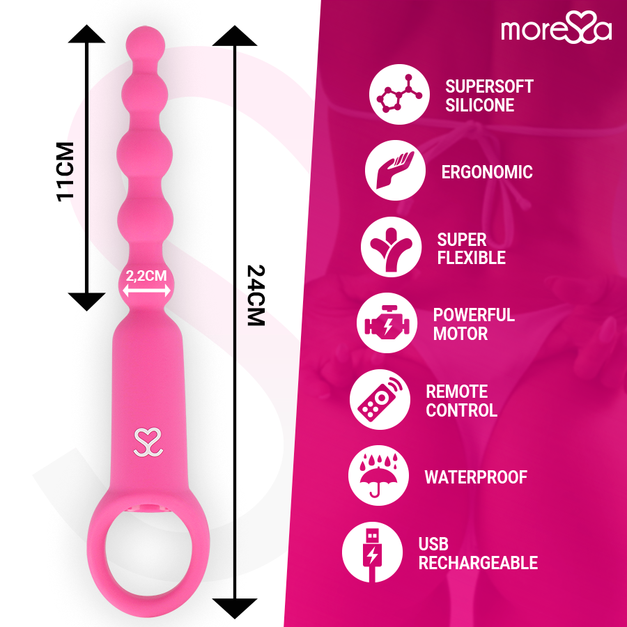MORESSA - RONIE REMOTE CONTROL PIACERE ANALE ROSA – Telecomando – foto 4