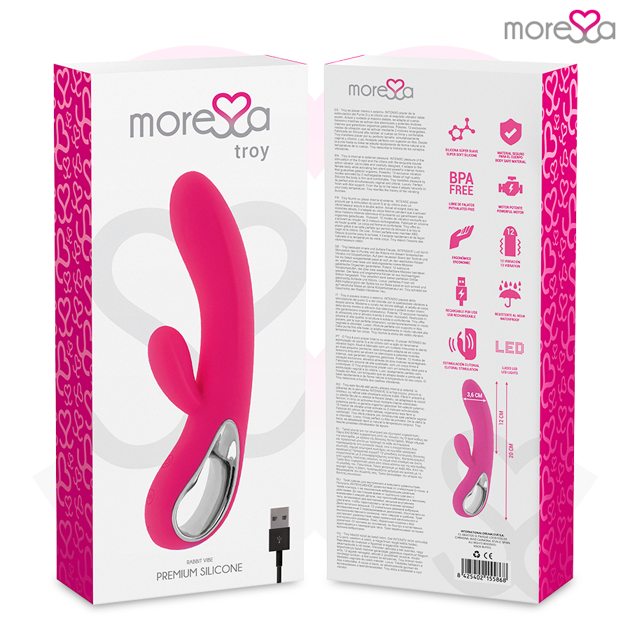 MORESSA - TROY PREMIUM SILICONE RICARICABILE – Vibratori a punto G – foto 7