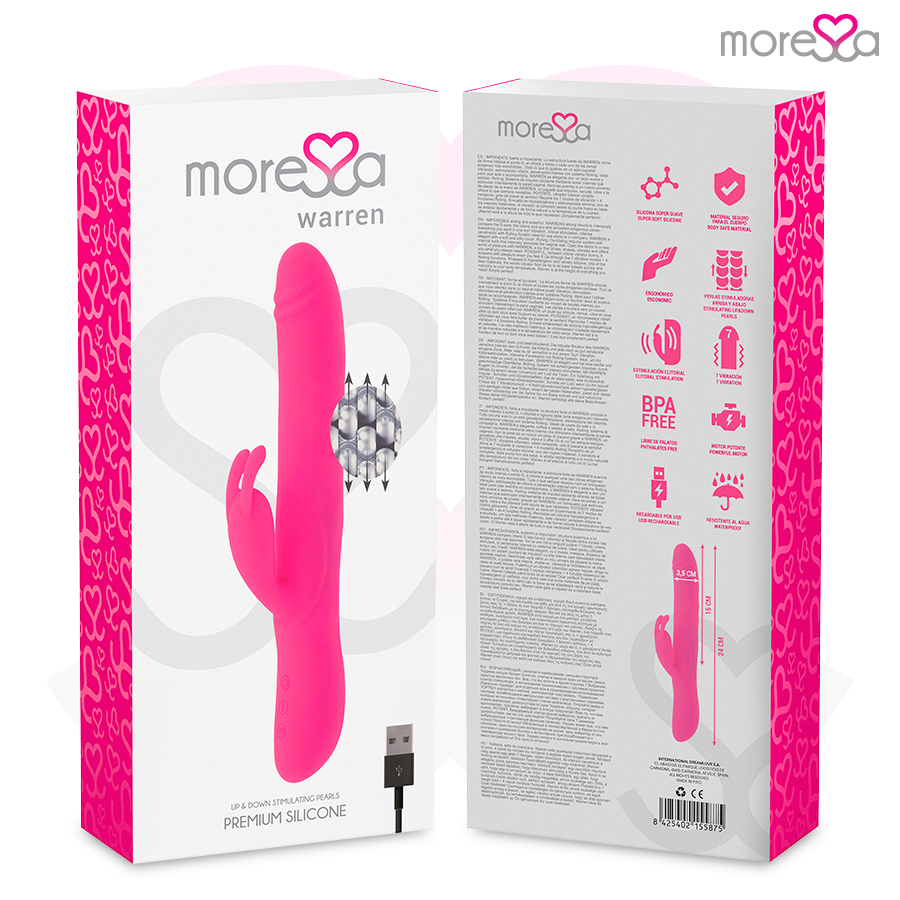 MORESSA - SILICONE RICARICABILE WARREN PREMIUM – Vibratori HI-TECH – foto 8