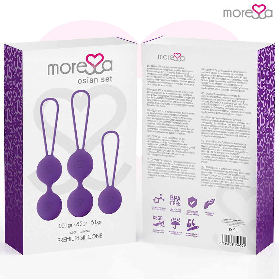 MORESSA - OSIAN SET PREMIUM IN SILICONE LILLA – Sfere di silicone – foto 7