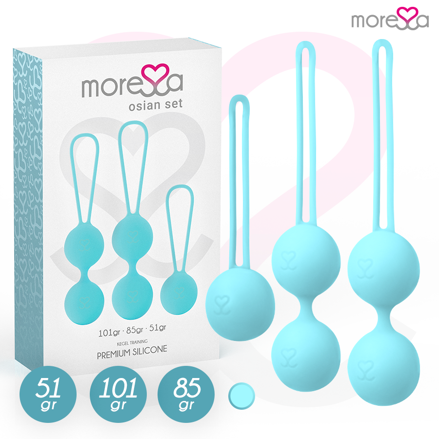 MORESSA - SET OSIAN PREMIUM IN SILICONE TURCHESE – Sfere di silicone – foto 2