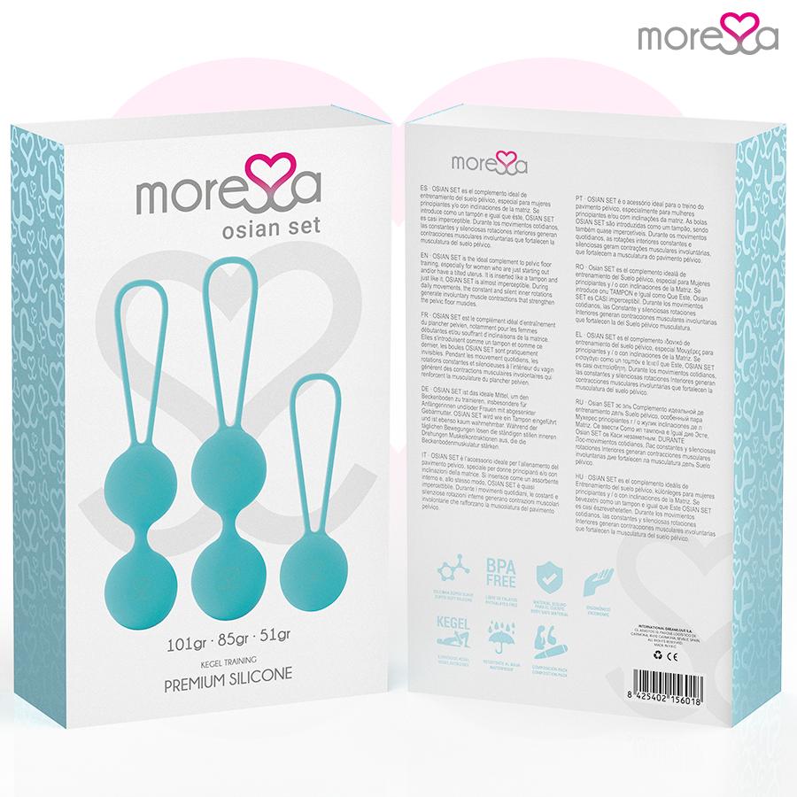 MORESSA - SET OSIAN PREMIUM IN SILICONE TURCHESE – Sfere di silicone – foto 7