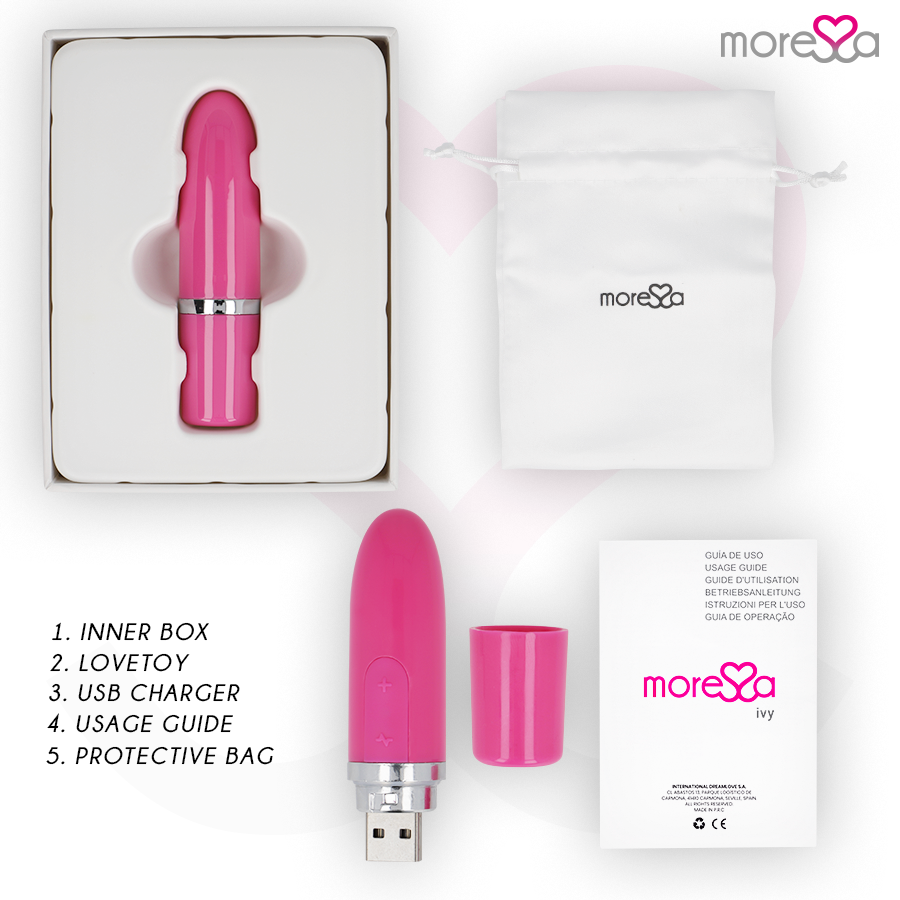 MORESSA - IVY VIBRATORE STIMOLATORE DA VIAGGIO ROSA – Mini vibratori – foto 6