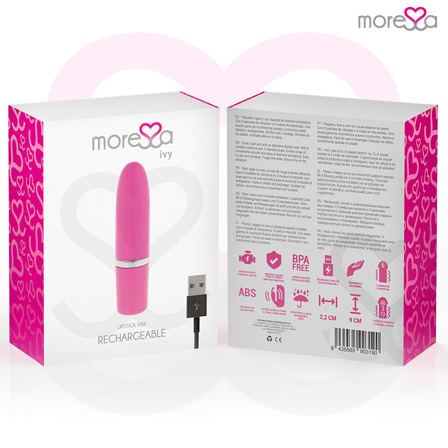 MORESSA - IVY VIBRATORE STIMOLATORE DA VIAGGIO ROSA – Mini vibratori – foto 7