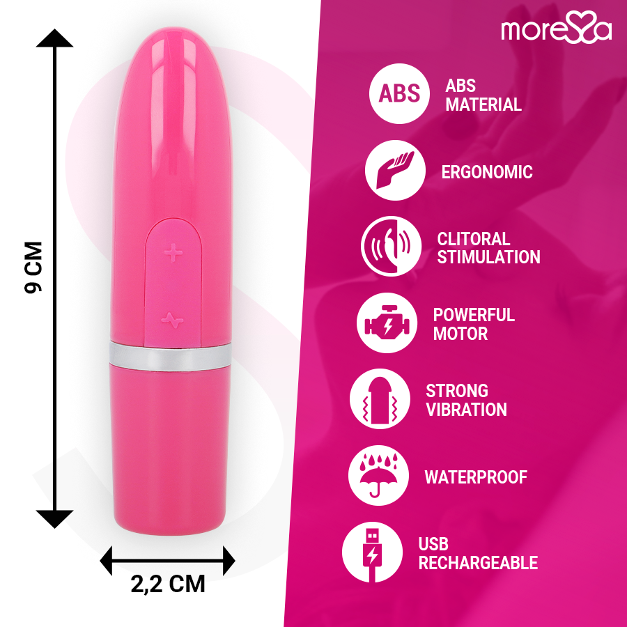 MORESSA - IVY VIBRATORE STIMOLATORE DA VIAGGIO ROSA – Mini vibratori – foto 4