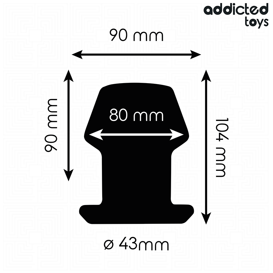 ADDICTED TOYS - EXTREME HOLLOW ANAL PLUG TAGLIA L 10,4 CM – Tappi anali – foto 4