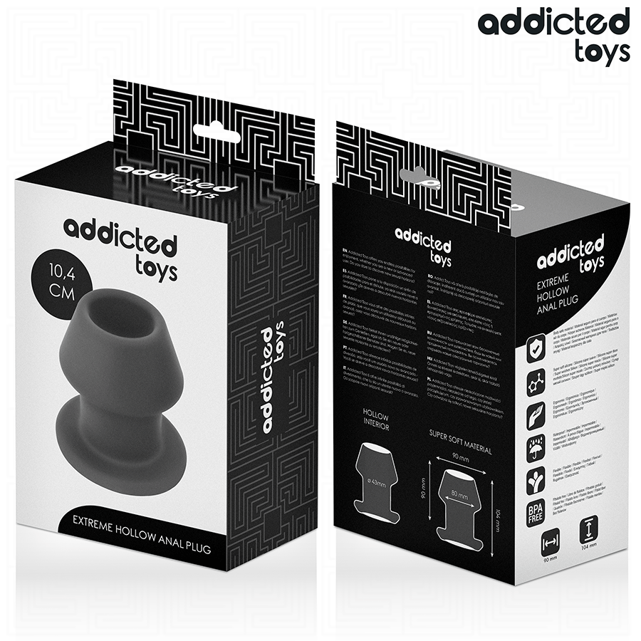 ADDICTED TOYS - EXTREME HOLLOW ANAL PLUG TAGLIA L 10,4 CM – Tappi anali – foto 7