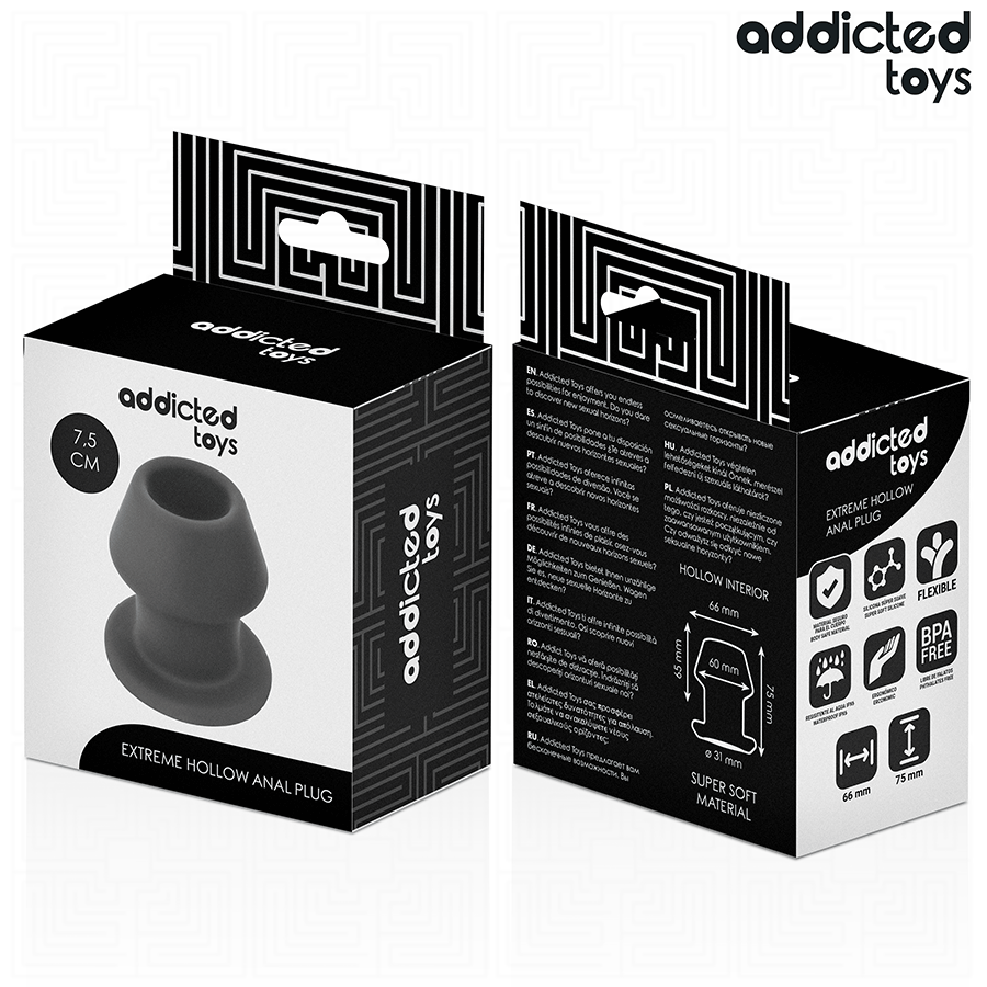 ADDICTED TOYS - EXTREME HOLLOW ANAL PLUG TAGLIA S 7,5 CM – Tappi anali – foto 7