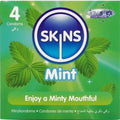 SKINS - PRESERVATIVI PREMIUM ALLA MENTA CONFEZIONE DA 4 – Profumo