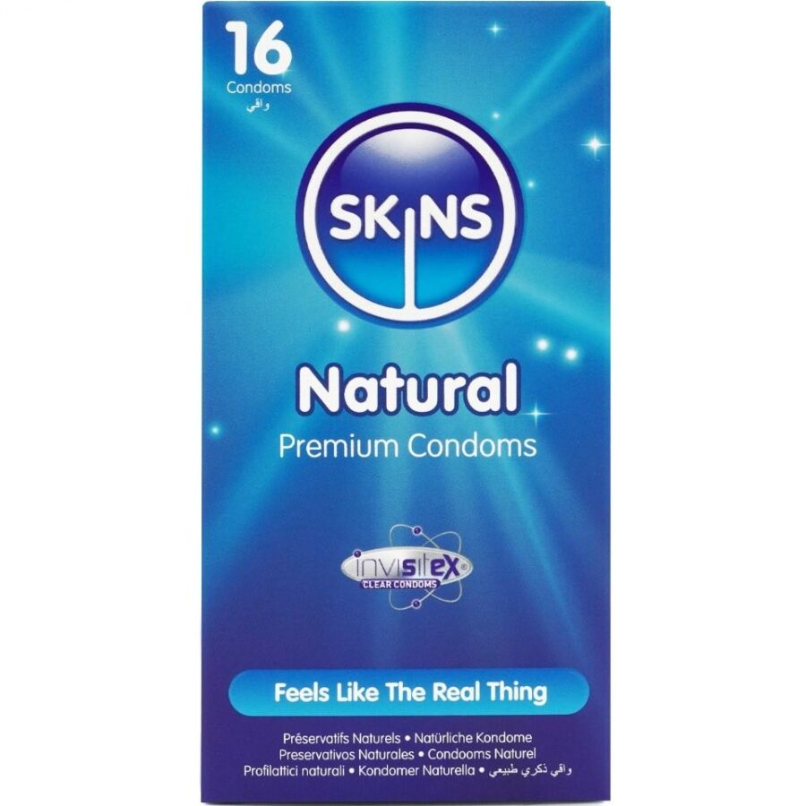 SKINS - PRESERVATIVI NATURALI PREMIUM CONFEZIONE DA 16 – Gamma naturale