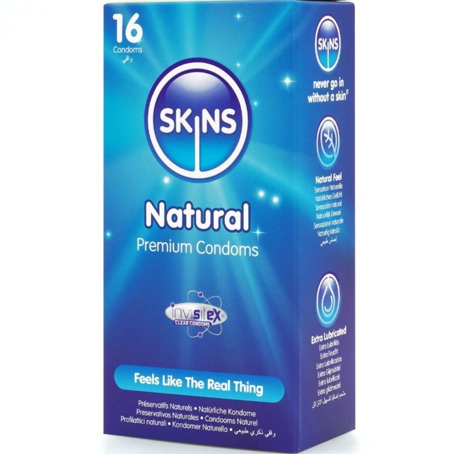 SKINS - PRESERVATIVI NATURALI PREMIUM CONFEZIONE DA 16 – Gamma naturale – foto 2