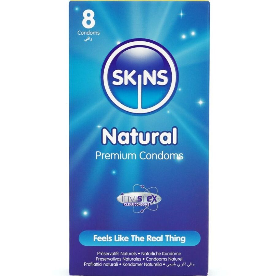 SKINS - PRESERVATIVI NATURALI PREMIUM CONFEZIONE DA 8 – Gamma naturale