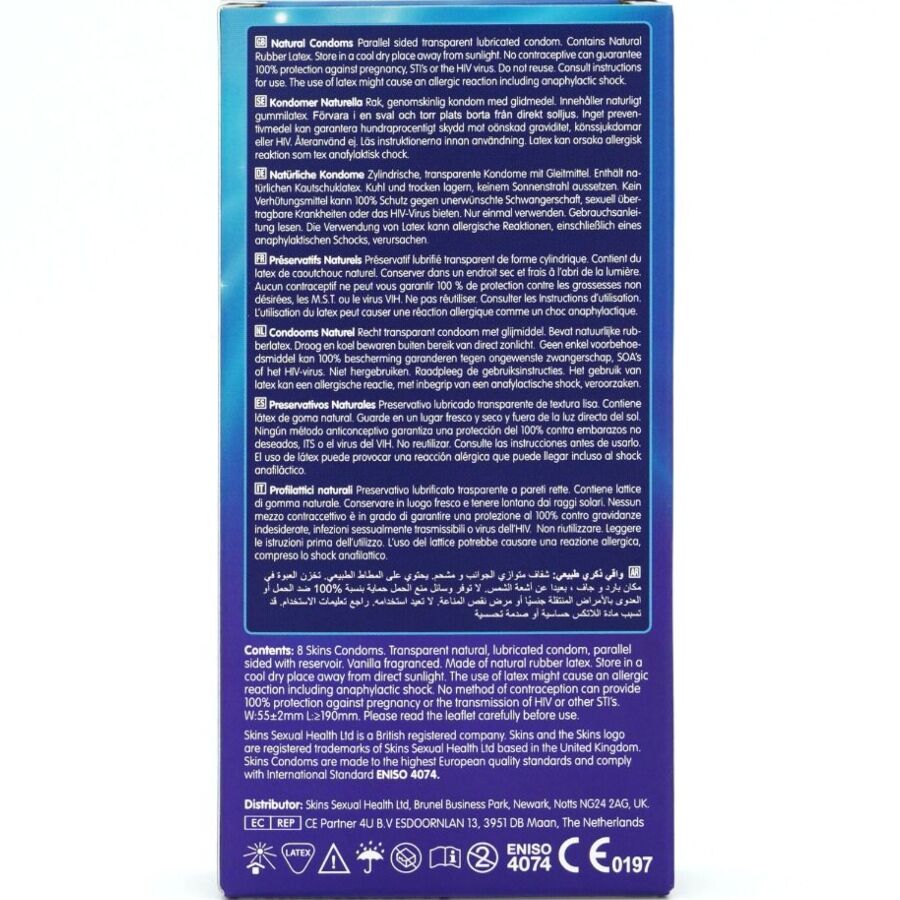 SKINS - PRESERVATIVI NATURALI PREMIUM CONFEZIONE DA 8 – Gamma naturale – foto 4