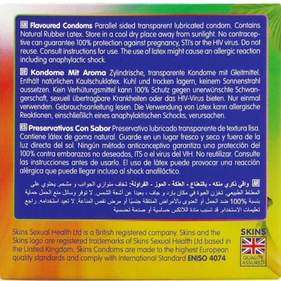 SKINS - PRESERVATIVI MULTIGUSTO PREMIUM CONFEZIONE DA 4 – Profumo – foto 4