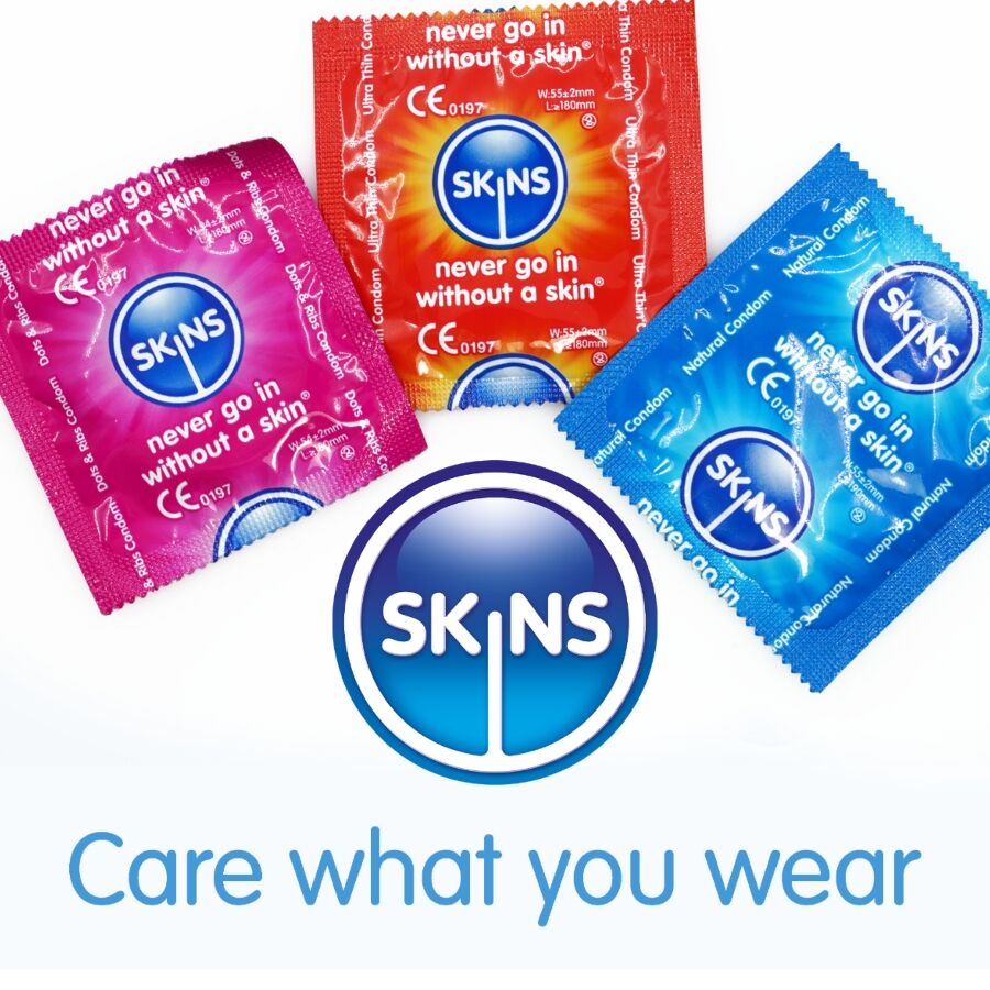 SKINS - CONFEZIONE DA 4 PRESERVATIVI ASSORTITI PREMIUM – Tutte le dimensioni della scatola – foto 3
