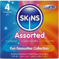 SKINS - CONFEZIONE DA 4 PRESERVATIVI ASSORTITI PREMIUM – Tutte le dimensioni della scatola