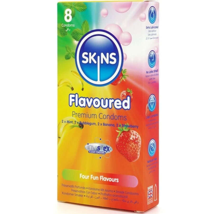 SKINS - PRESERVATIVI MULTIGUSTO PREMIUM CONFEZIONE DA 8 – Profumo – foto 2