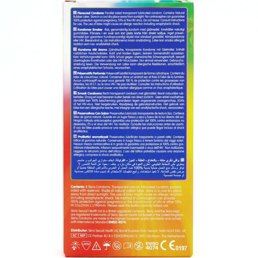 SKINS - PRESERVATIVI MULTIGUSTO PREMIUM CONFEZIONE DA 8 – Profumo – foto 4