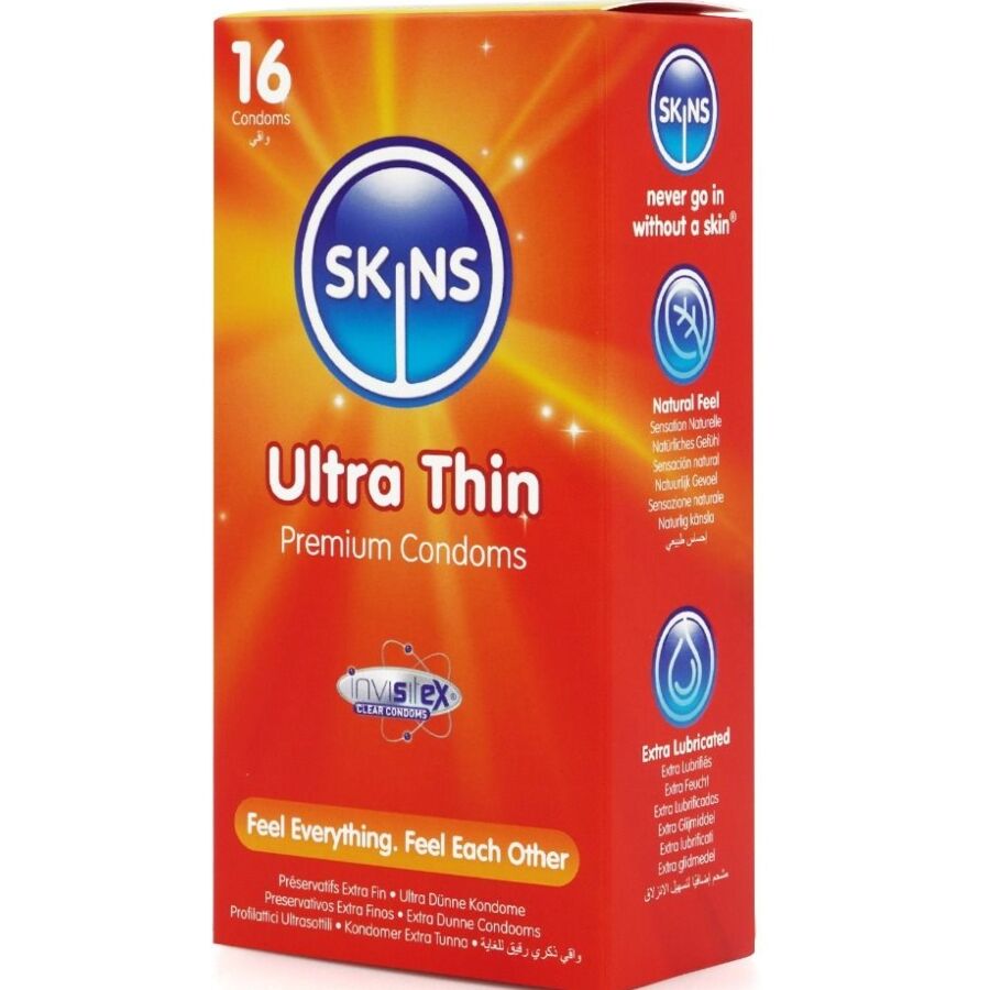 SKINS - PRESERVATIVI ULTRA SOTTILI PREMIUM CONFEZIONE DA 16 – Sensibile – foto 2
