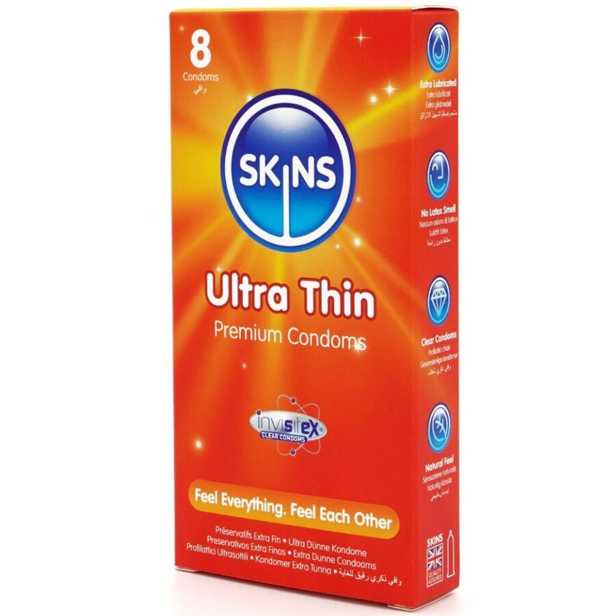 SKINS - PRESERVATIVI ULTRA SOTTILI PREMIUM CONFEZIONE DA 8 – Sensibile – foto 2
