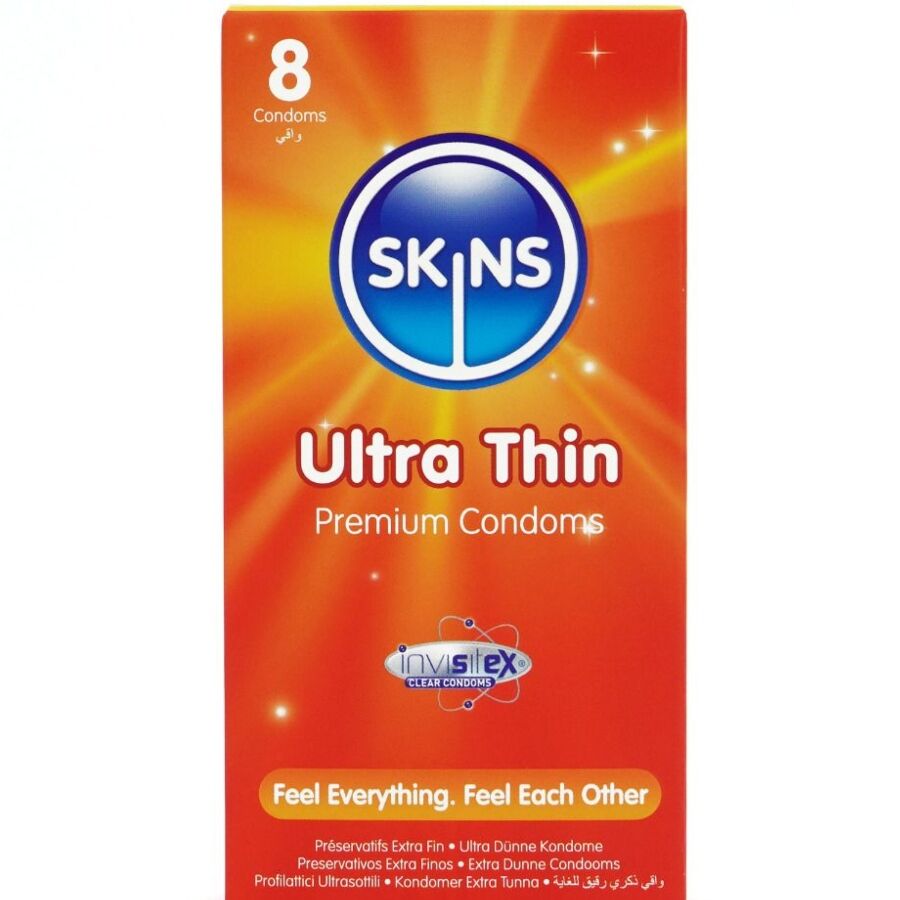 SKINS - PRESERVATIVI ULTRA SOTTILI PREMIUM CONFEZIONE DA 8 – Sensibile