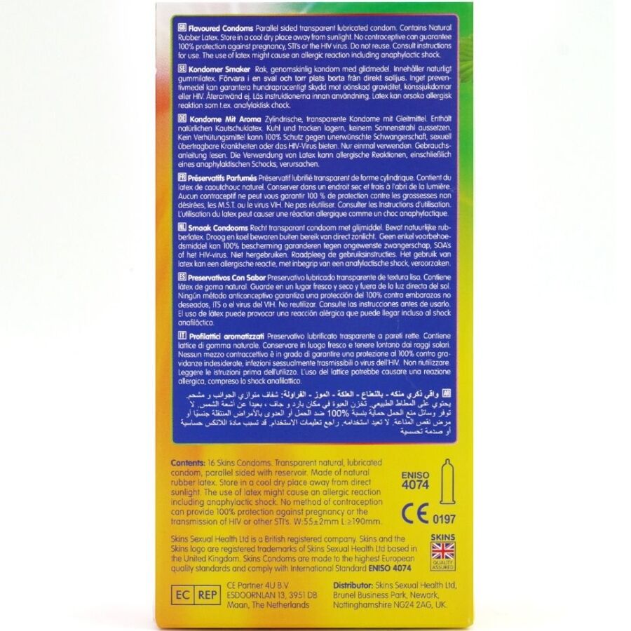 SKINS - PRESERVATIVI MULTIGUSTO PREMIUM CONFEZIONE DA 16 – Profumo – foto 4