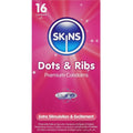 SKINS - DOTS & RIBS PREMIUM CONDOMS CONFEZIONE DA 16 – Punti e smagliature