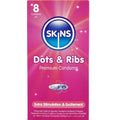 SKINS - DOTS & RIBS PREMIUM CONDOMS CONFEZIONE DA 8 – Punti e smagliature