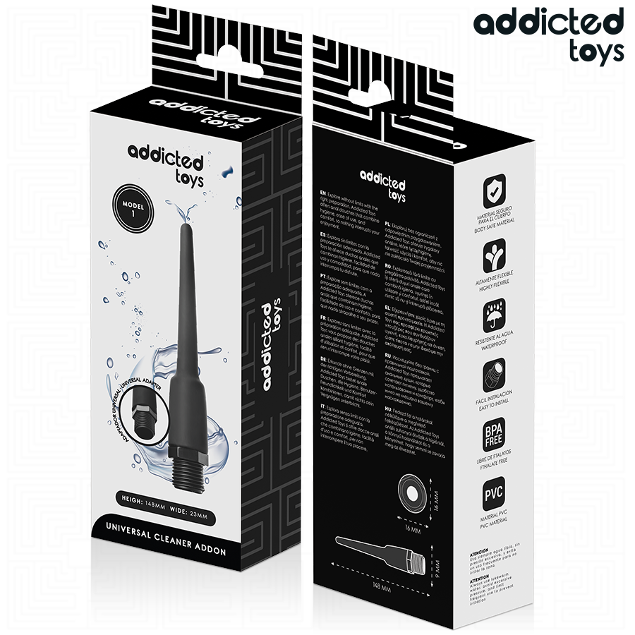 ADDICTED TOYS - PULITORE ANALE CON ADATTATORE UNIVERSALE MODELLO 1 – Doccia anale – foto 7