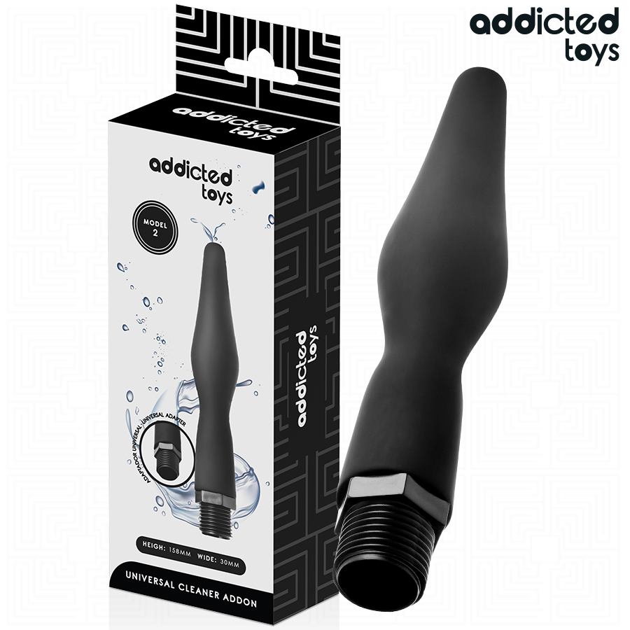 ADDICTED TOYS - PULITORE ANALE CON ADATTATORE UNIVERSALE MODELLO 2 – Doccia anale – foto 2