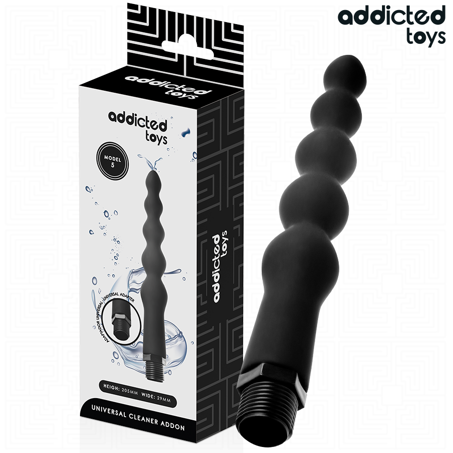 ADDICTED TOYS - PULITORE ANALE CON ADATTATORE UNIVERSALE MODELLO 5 – Doccia anale – foto 2