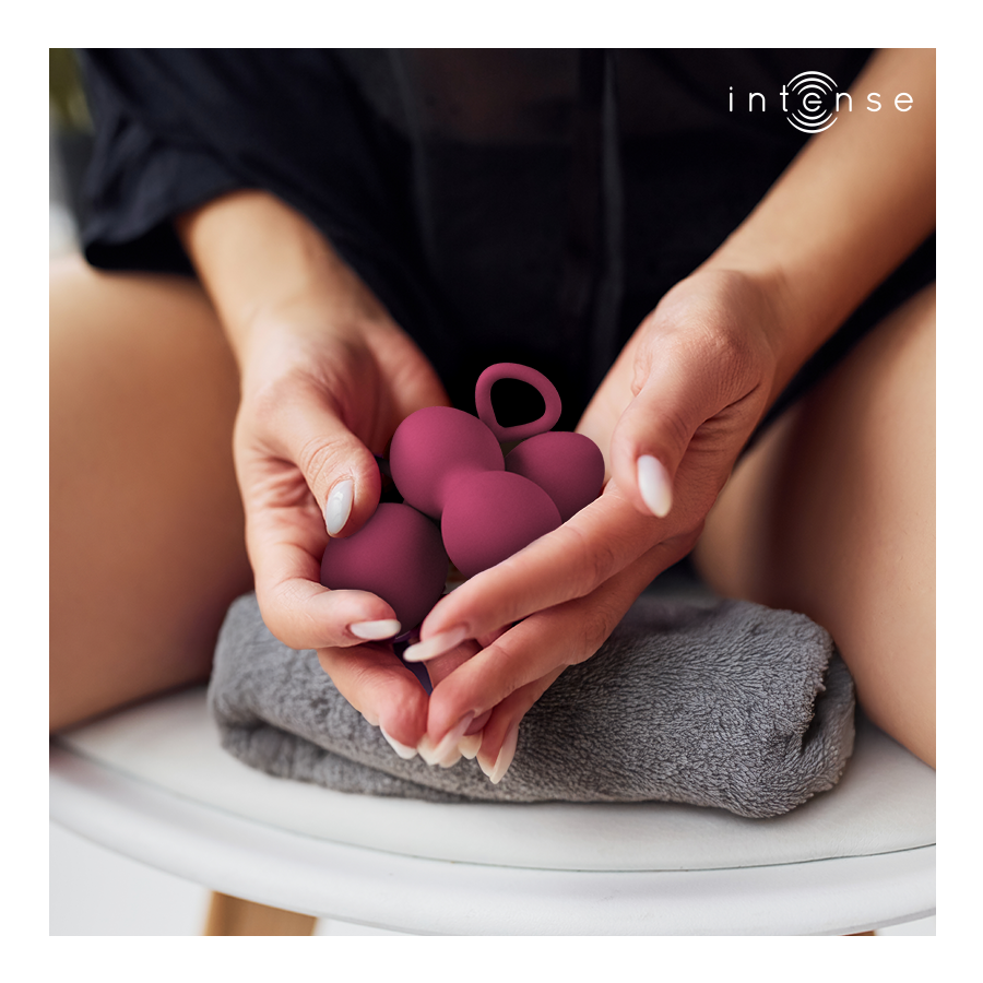INTENSE - KIT PALLINE KEGEL CHARLI BORDEAUX – Sfere di silicone – foto 2