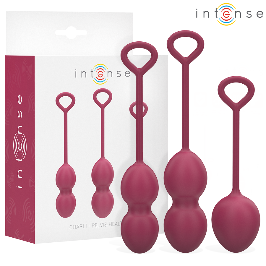 INTENSE - KIT PALLINE KEGEL CHARLI BORDEAUX – Sfere di silicone