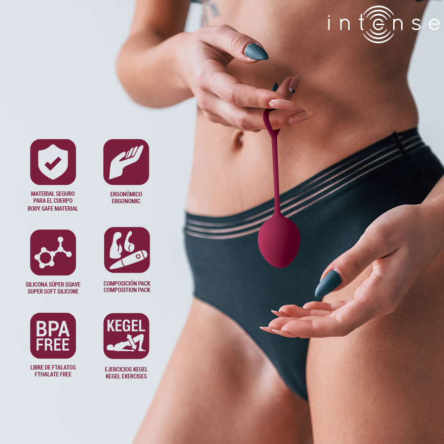 INTENSE - KIT PALLINE KEGEL CHARLI BORDEAUX – Sfere di silicone – foto 6