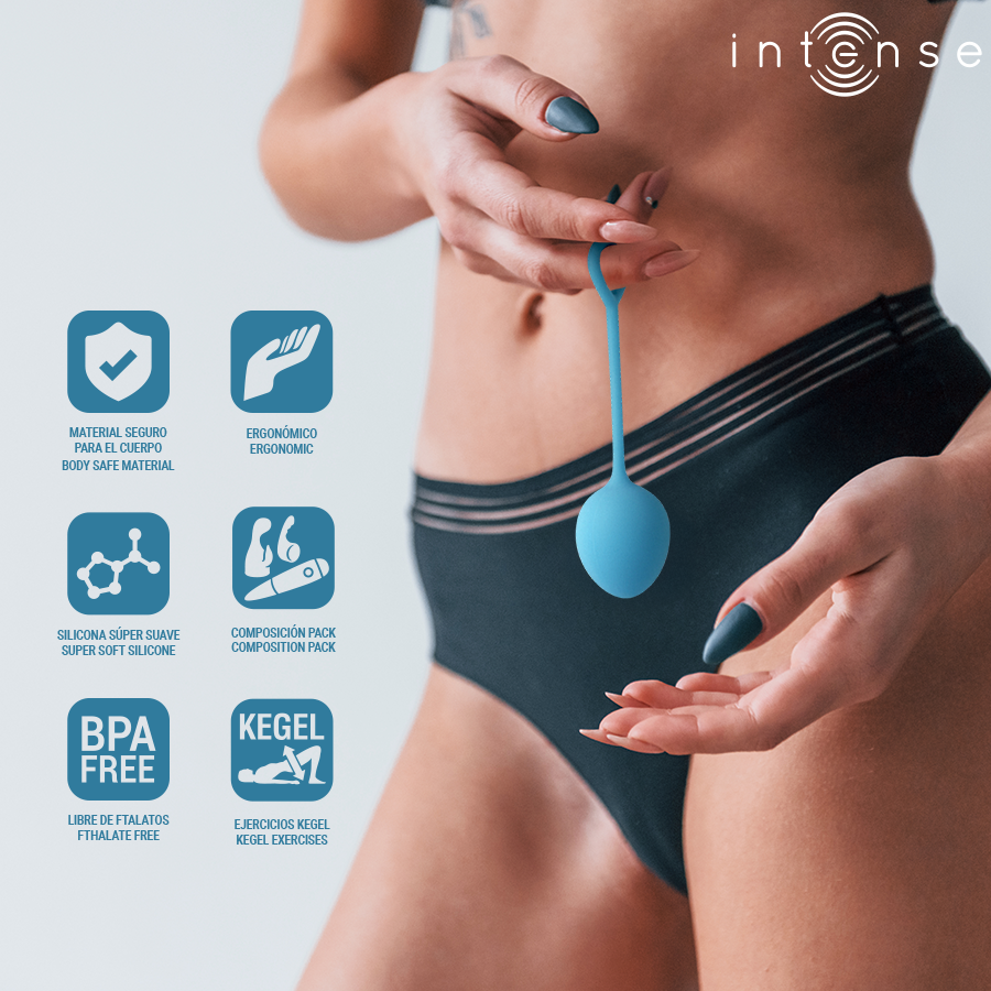 INTENSE - KIT PALLINE KEGEL CHARLI BLU – Sfere di silicone – foto 6