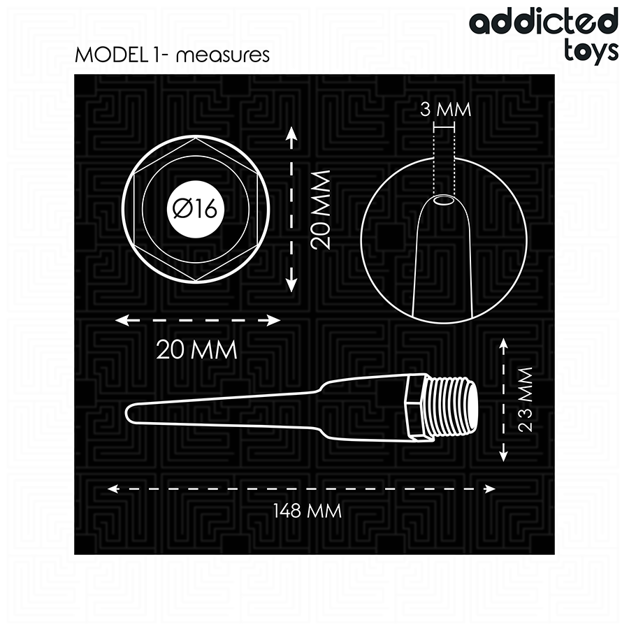 ADDICTED TOYS - PULITORE ANALE CON ADATTATORE UNIVERSALE MODELLO 1 – Doccia anale – foto 5