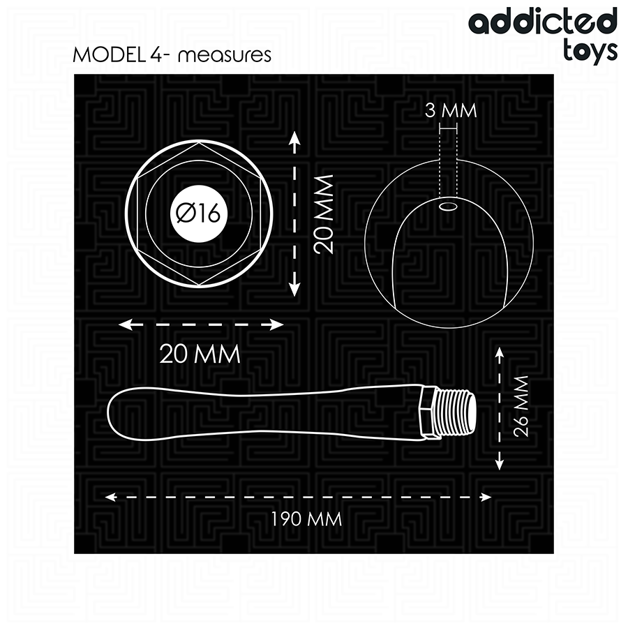 ADDICTED TOYS - PULITORE ANALE CON ADATTATORE UNIVERSALE MODELLO 4 – Doccia anale – foto 5
