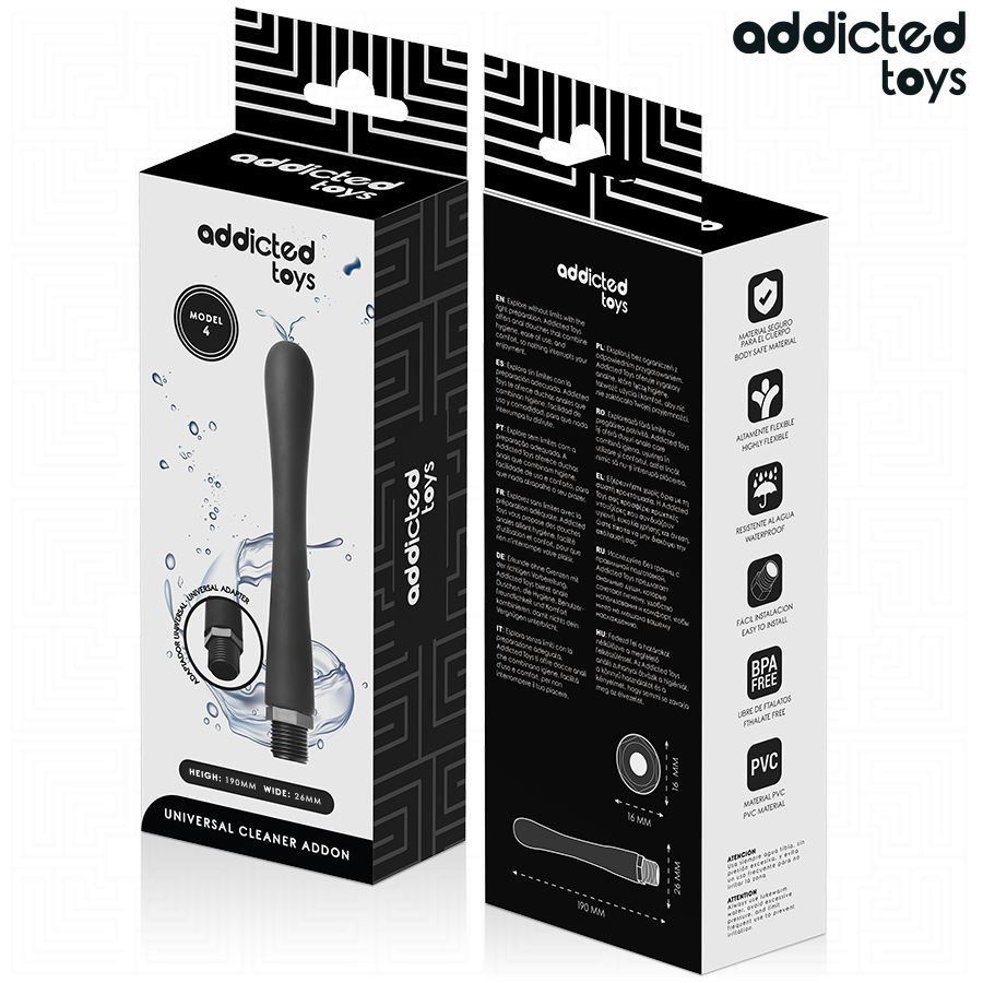ADDICTED TOYS - PULITORE ANALE CON ADATTATORE UNIVERSALE MODELLO 4 – Doccia anale – foto 7