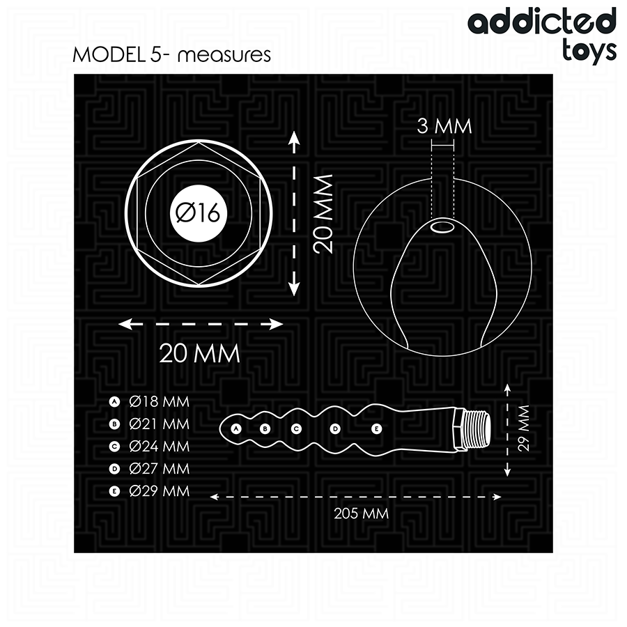 ADDICTED TOYS - PULITORE ANALE CON ADATTATORE UNIVERSALE MODELLO 5 – Doccia anale – foto 5