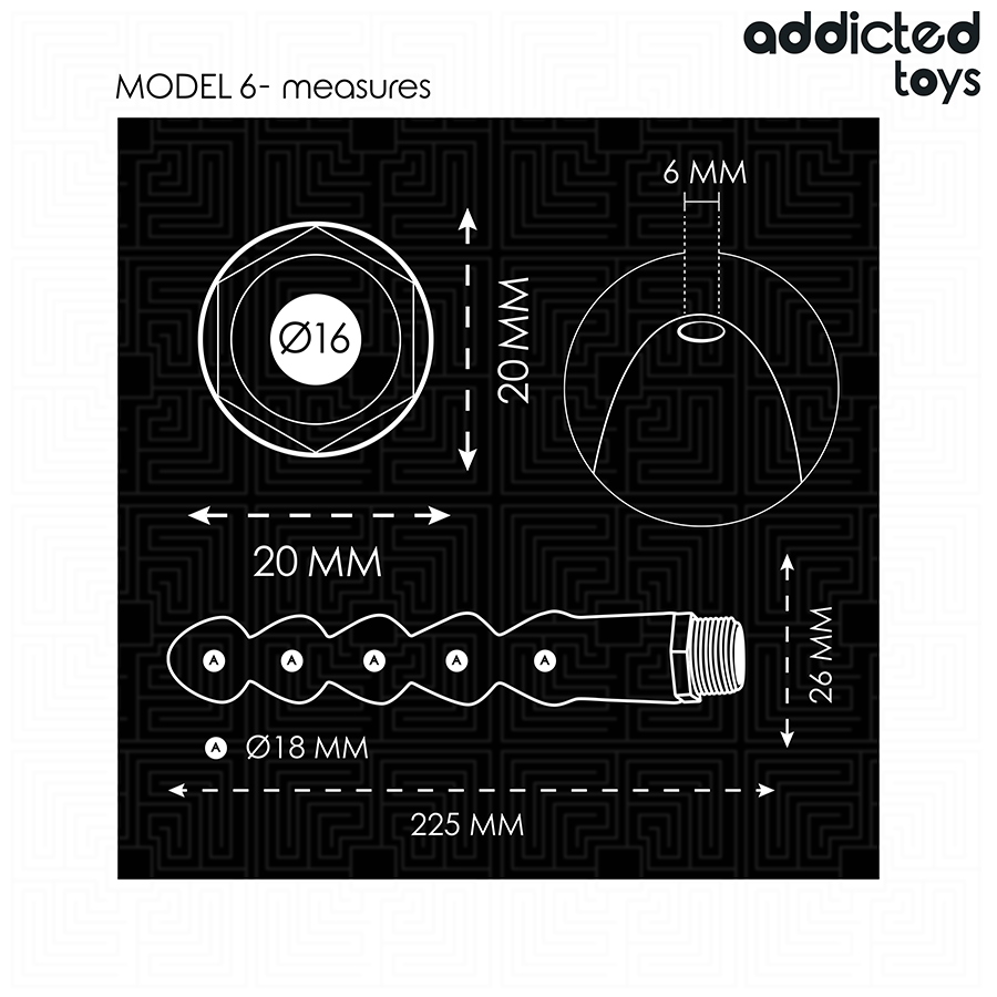 ADDICTED TOYS - PULITORE ANALE CON ADATTATORE UNIVERSALE MODELLO 6 – Doccia anale – foto 5