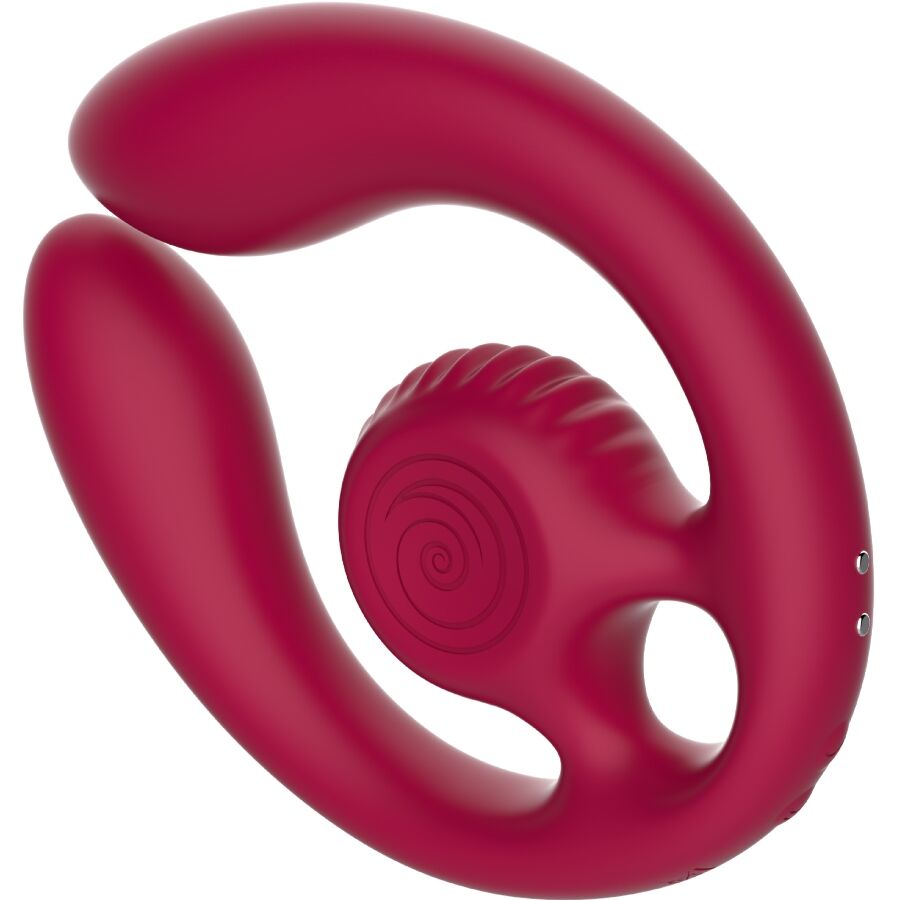 SNAIL VIBE - GIZI DUO STIMOLATORE DI COPPIA TELECOMANDO BORDEAUX – Vibratore per coppie UD – foto 3