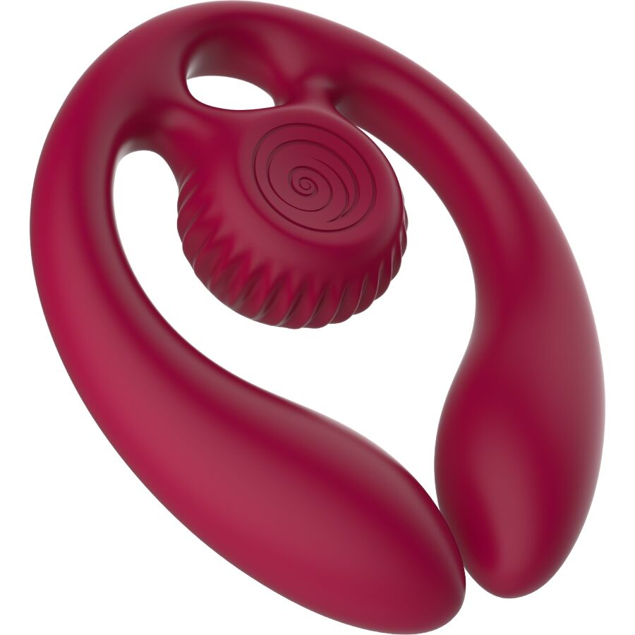 SNAIL VIBE - GIZI DUO STIMOLATORE DI COPPIA TELECOMANDO BORDEAUX – Vibratore per coppie UD – foto 2