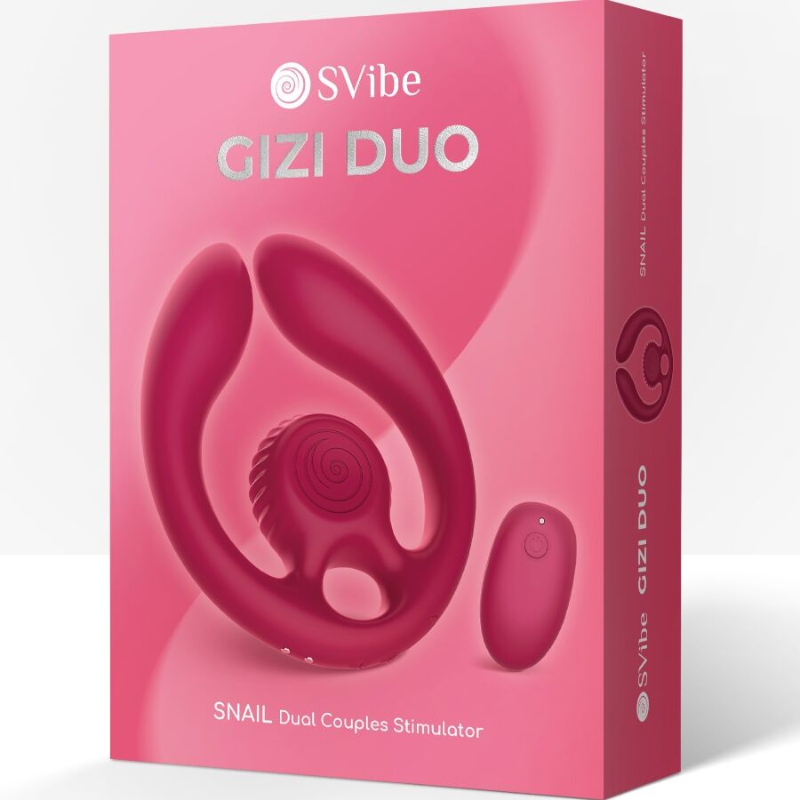 SNAIL VIBE - GIZI DUO STIMOLATORE DI COPPIA TELECOMANDO BORDEAUX – Vibratore per coppie UD – foto 8